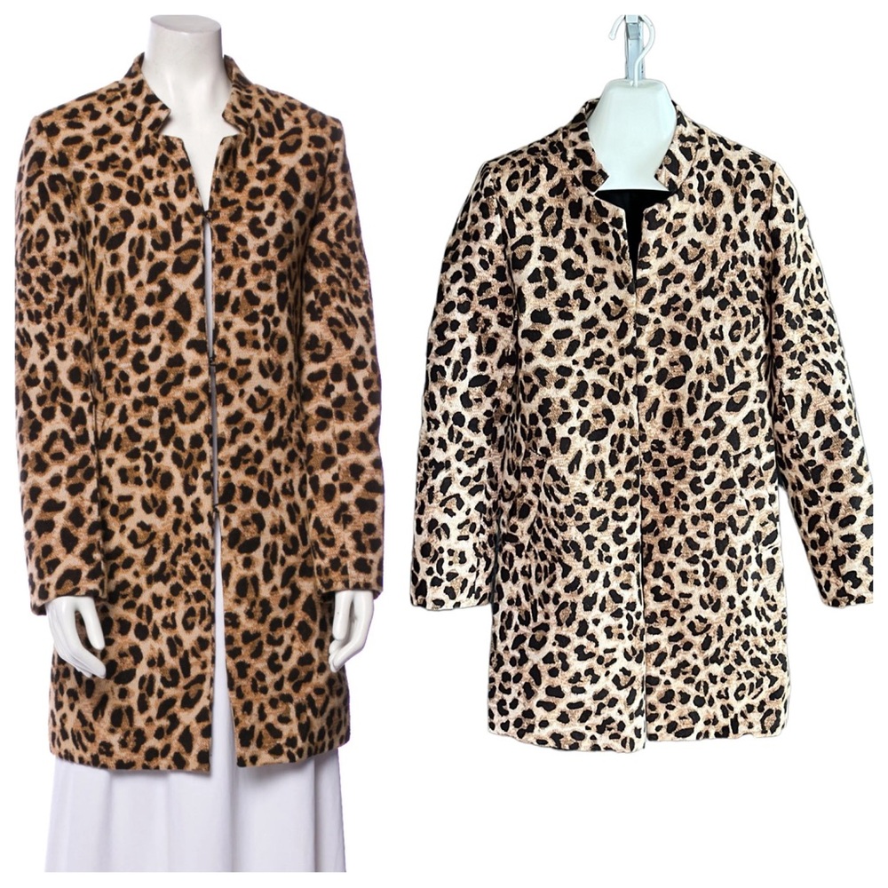 LOVE TOKEN Animal Print Coat